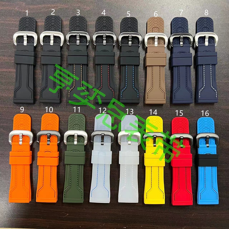 硅胶手表带 适配七个星期五表带 SevenFridays 防水防汗橡胶 28mm