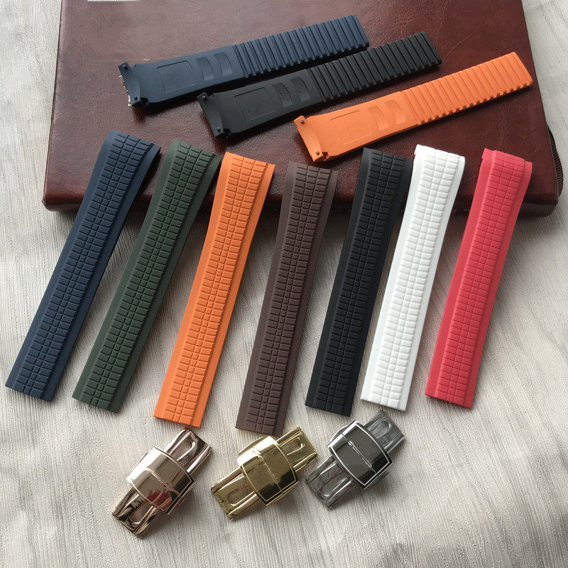 适配百达橡胶带手雷Aquanaut系列5164 5167 PP表带21mm