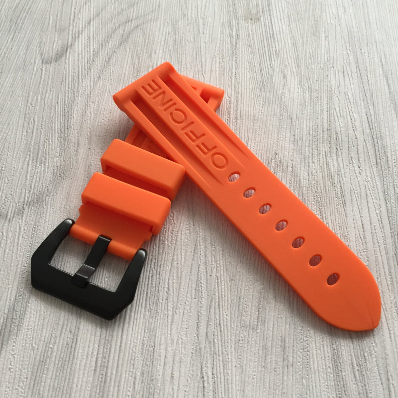 代用替换沛纳海手表带灰色PAM441/359/312/616橡胶带针扣24mm22mm,手表,配件,淘宝优惠券,粉丝福利购,淘宝优惠卷