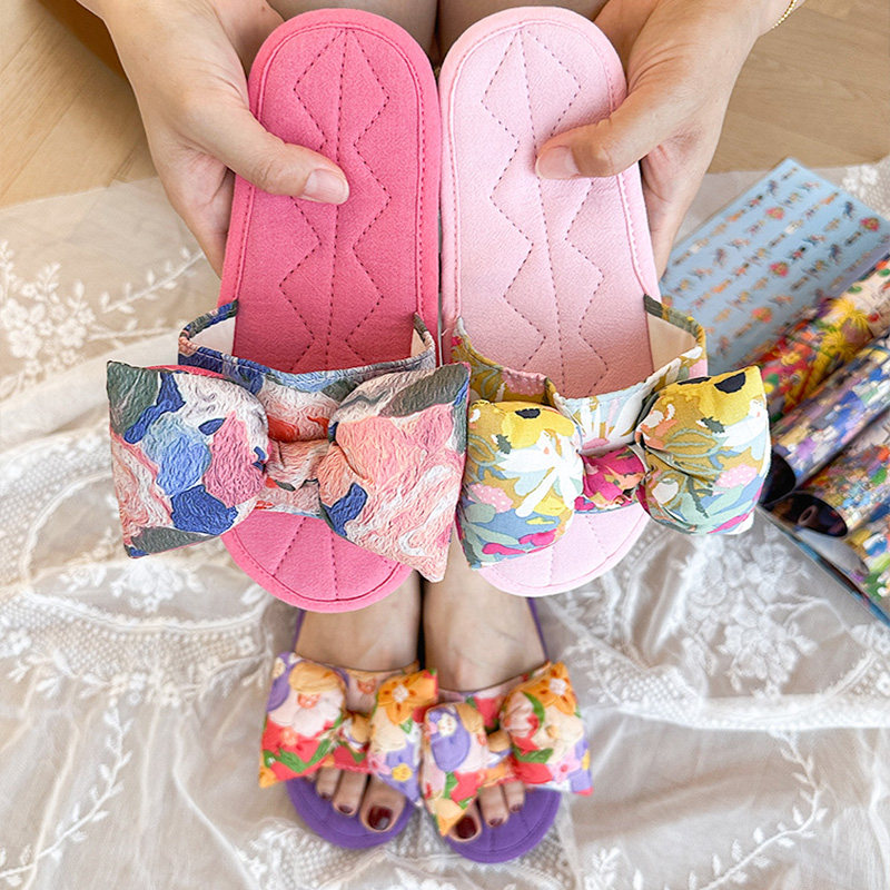 防滑女款韩版居家布拖鞋四季厚底布底布艺拖鞋地板家居室内鞋静音