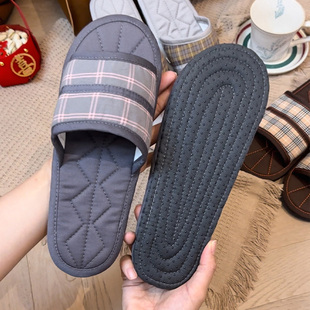 手工布拖鞋家居韩国地板纯棉男士夏季静音透气防臭脚男人布底拖鞋