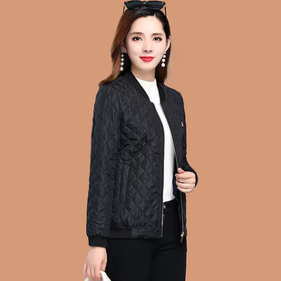 棉衣女春秋外套2025新款大码洋气上衣中年妈妈冬装超轻薄款小棉袄