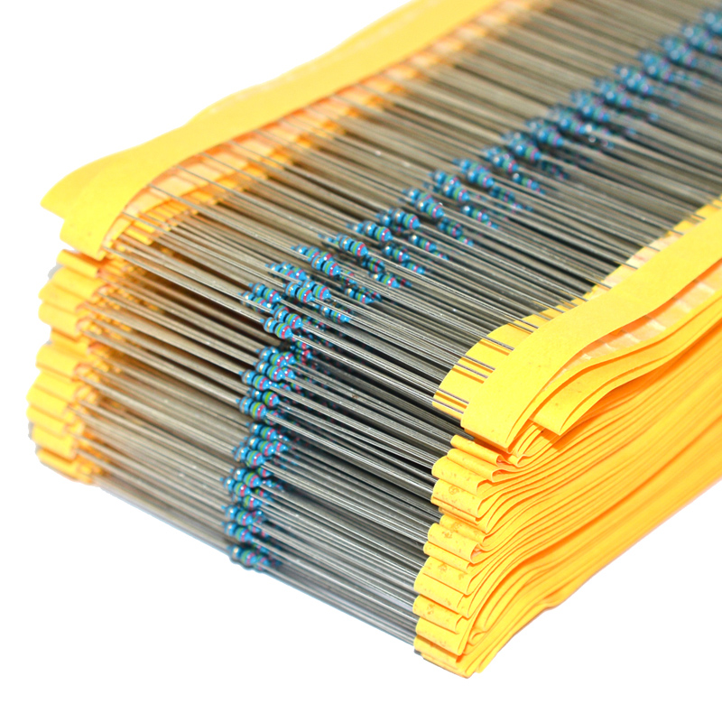 1/8W金属膜电阻5.1欧姆 51R 510R 5.1K 51K 510K五色环1/6W精度1%