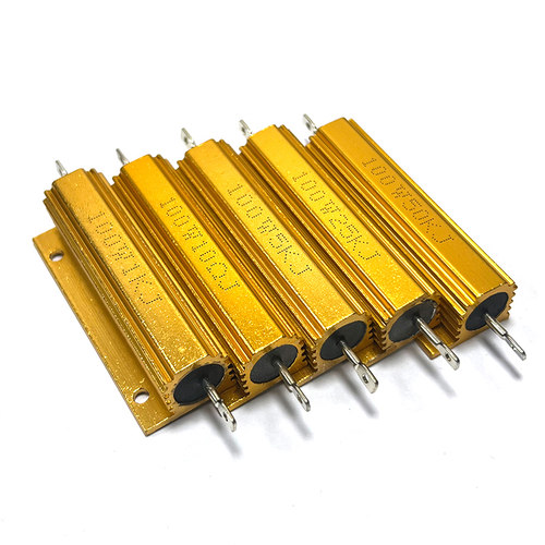 100W黄金铝壳电阻RX24-100W 40R 47R 50R 60R 68R 80R 功率电阻