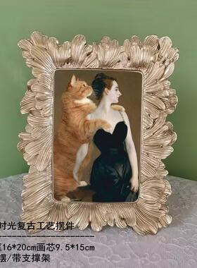 欧式美式复古金色6寸相框画框