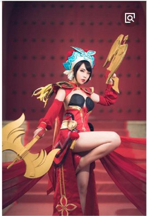 cosplay 王者荣耀cos 霸王别姬荣耀 虞姬皮肤cos服装大全套图片