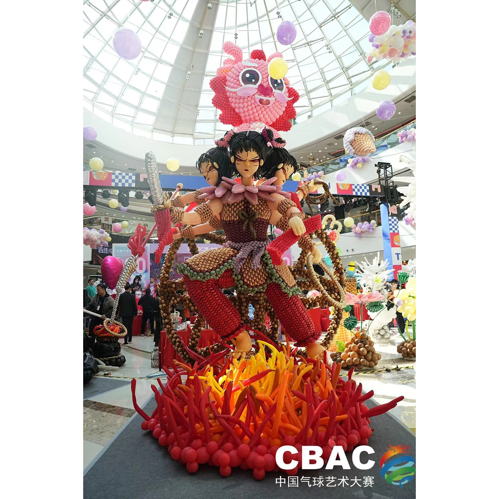 大型商业美陈打卡造型商场气球展气球花瓣雨公司企业形象设计装饰,节庆用品/礼品,装扮布置套餐,淘宝优惠券,粉丝福利购,淘宝优惠卷