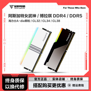 阿斯加特女武神/博拉琪6400/6800/3600 DDR4/DDR5 台式机内存条