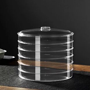 透明茶饼盒密封防潮中式 收纳盒茶叶存放器多层普洱架茶具展示架子