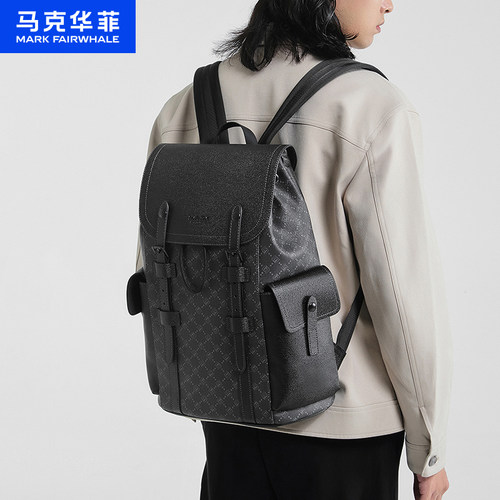 马克华菲日常通用涤纶双肩包