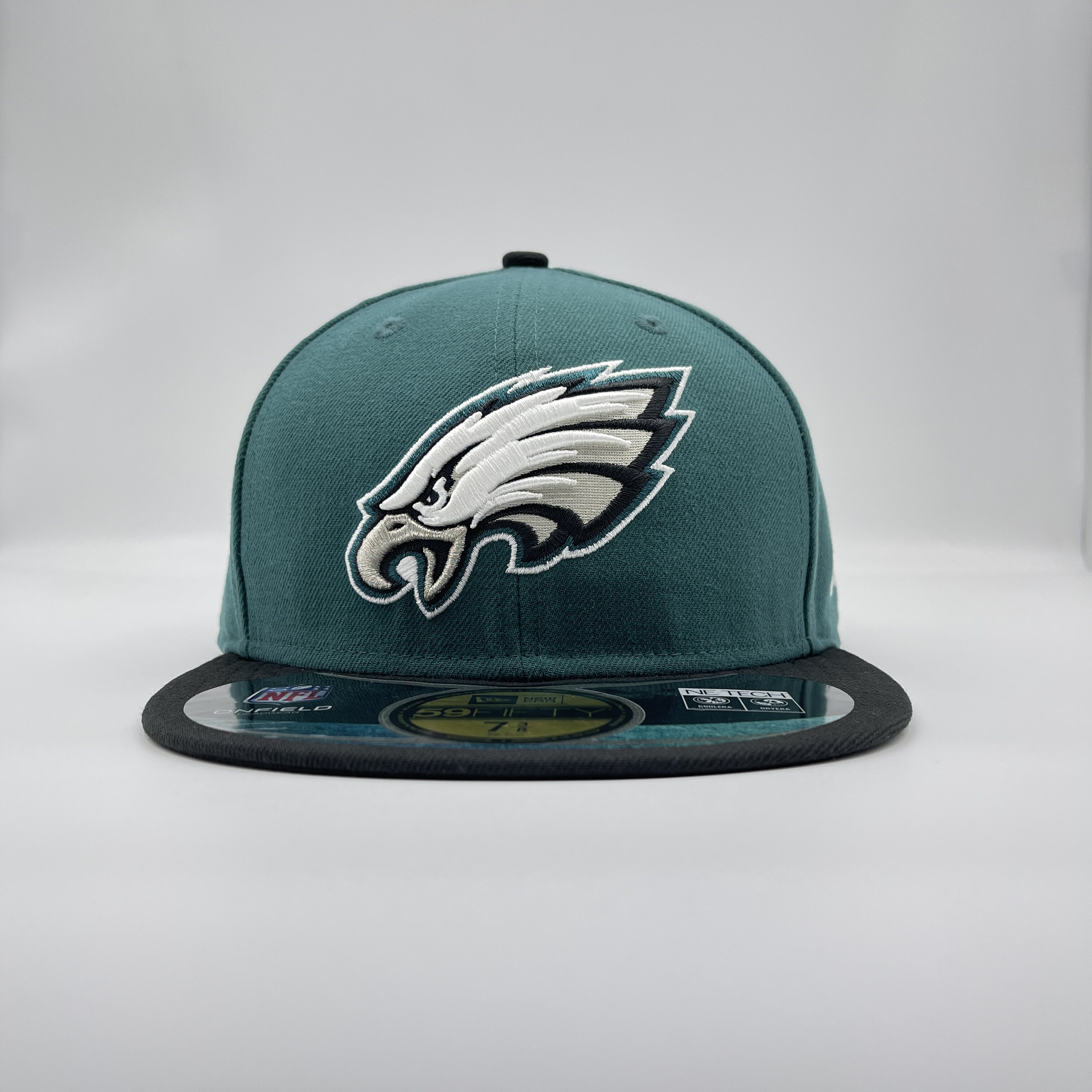 newera正版▲① 美橄榄球nfl费城老鹰队绿色全封闭口棒球帽平檐帽