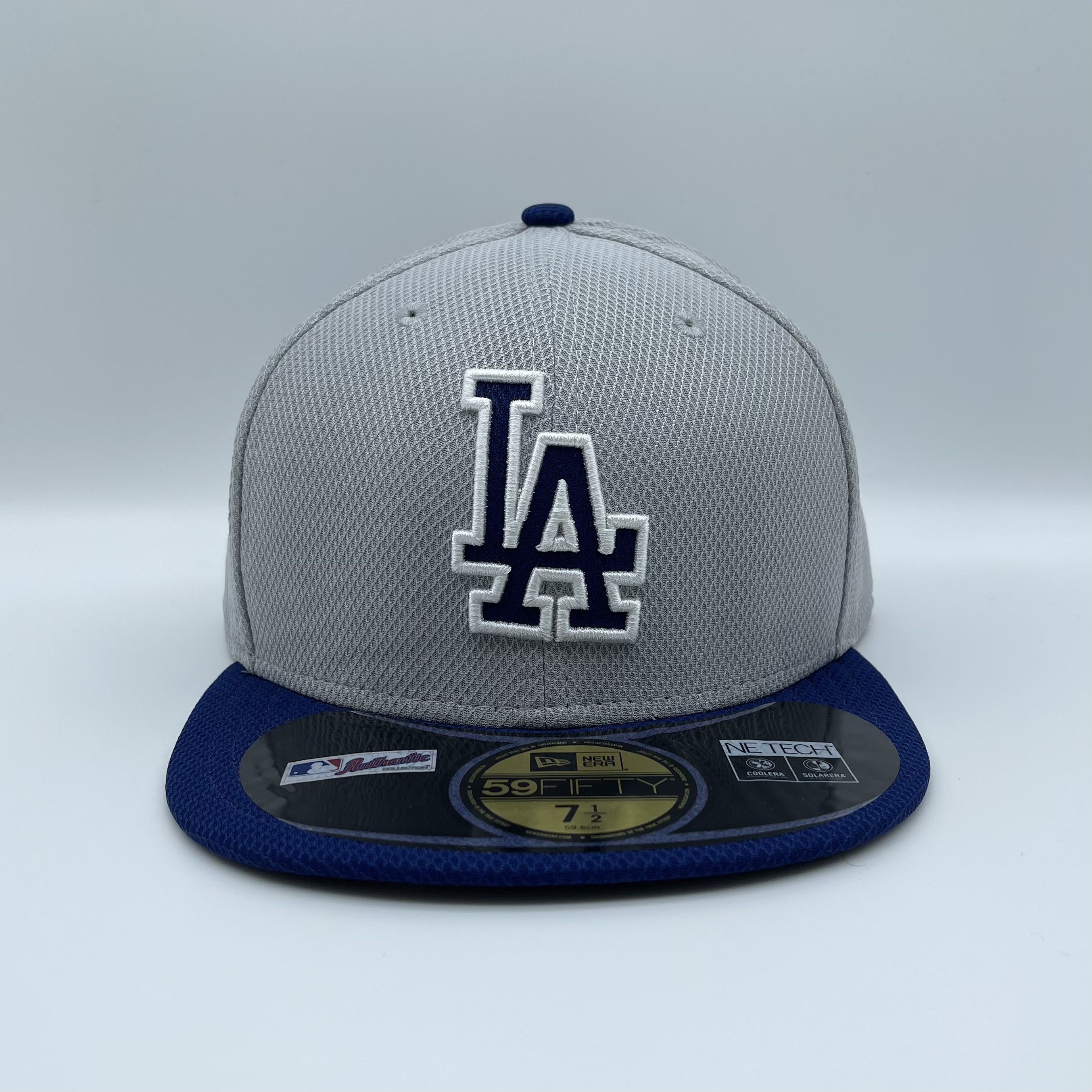 newera正版▲⑤美职棒mlb道奇队透气面料全封闭口棒球帽平沿帽