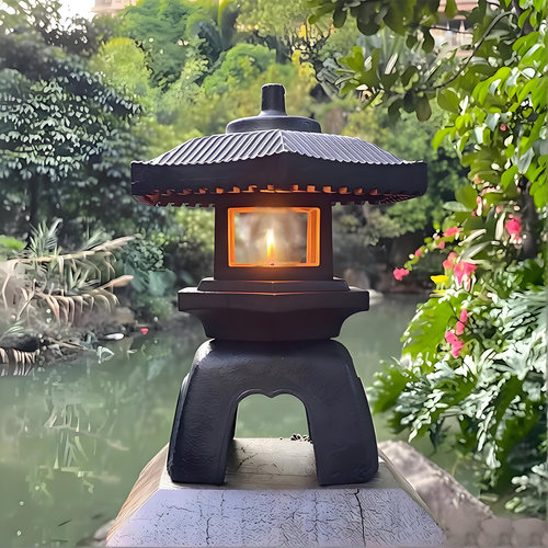 铸铁建筑摆件复古客厅中式长安灯