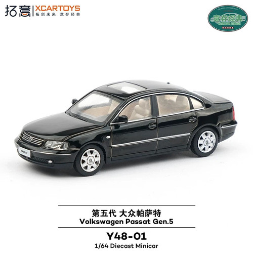 拓意1/64合金仿真民用大众三厢轿车摆件五代帕萨特警用公安车模型
