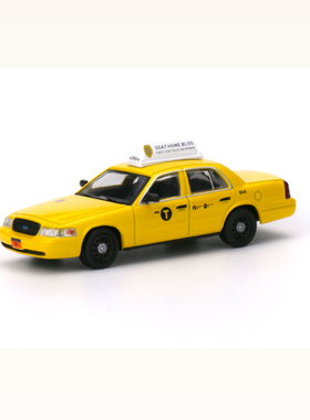 1/64 596 福特皇冠cv nypy 便衣警车黑色合金汽车模型