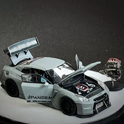 1/64 PGM RWB930 Baphomet 恶魔豪华版合金汽车模型火箭兔宽体r35