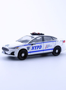 1/64 596 福特皇冠cv nypy 便衣警车黑色合金汽车模型