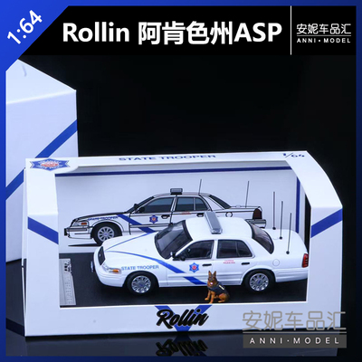 【安妮现货】rollin 1:64 阿肯色州ASP合金汽车模型