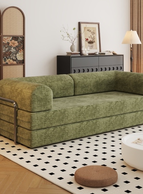 模块压缩布艺沙发客厅小户型双三人直排云朵现代简约多功能榻榻米