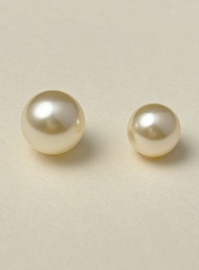 5818施家620奶油白半孔仿珍珠奥地利串珠配件耳钉耳饰吊坠DIY散珠