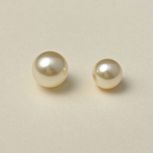 5818施家620奶油白半孔仿珍珠奥地利串珠配件耳钉耳饰吊坠DIY散珠