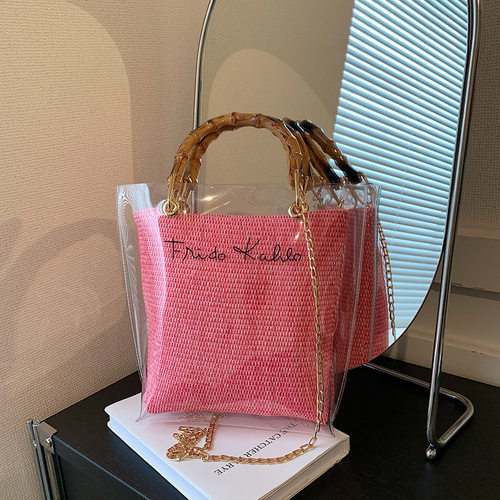 水桶包百搭中包个性气质小众透明