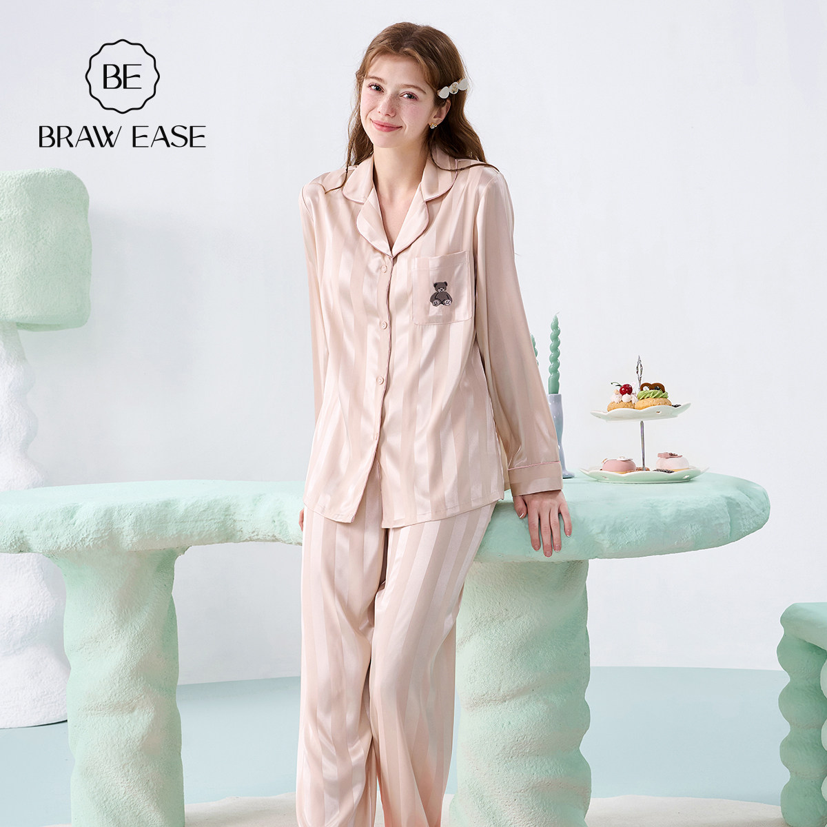 睡衣女款秋春冰丝长袖高级感夏季丝绸情侣家居服套装2026新款男士