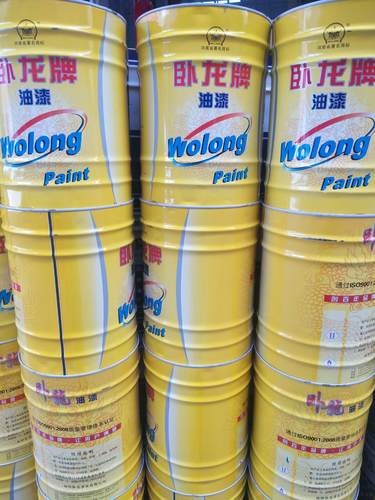 卧龙油漆 卧龙醇酸防锈漆 醇酸调和漆 磁漆 钢结构专用漆 15L