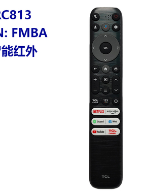 TCL英文版电视机遥控器红外无语音W8U-RC813A FMBG RC813 FMBA B1