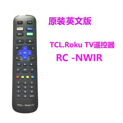 英文版TCL 65R648电视机遥控器TCL Roku TV适用RC-NWEN3A38遥控板