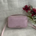 Crocodile Pattern Pink Cloth Bag