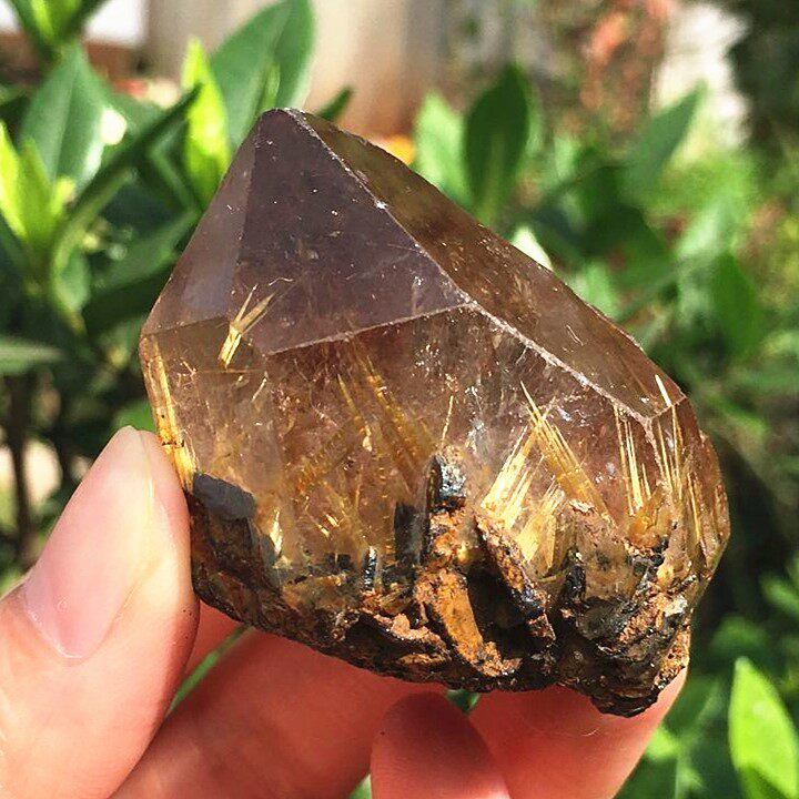 天然发晶水晶原矿 钛晶花矿物原石标本特色摆件 招财镇宝半宝石