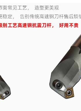 高速钢刀杆H12M/H14M/H16Q/H18R/H20R/H25S/H32T-SSSCR09 SSSCL09