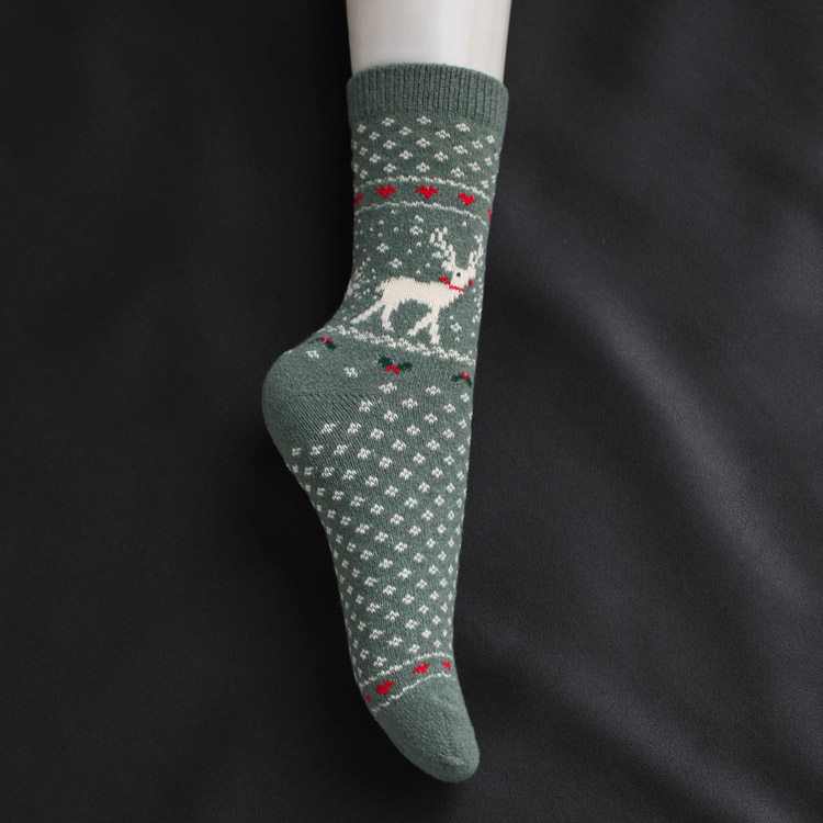 外贸中筒睡眠袜保暖秋冬居家地板袜女珊瑚绒袜子可爱小鹿款,女士内衣/男士内衣/家居服,中筒袜,淘宝优惠券,粉丝福利购,淘宝优惠卷