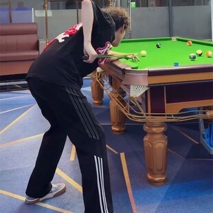 传奇商行裤子垂感直筒休闲篮球裤夏季薄款三条杠条纹运动卫裤男生