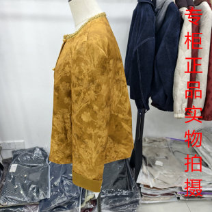 饰妈妈装 亿福元 国风圆领重工刺绣短外套女减龄钉珠装 12新中式 26A