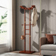 实木挂衣架衣帽架落地简易家用落地木质简约现代民宿置物衣架子