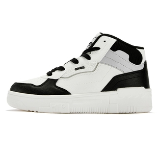 361度女鞋高邦板鞋2025年秋季新款革面轻便时尚百搭运动鞋休闲鞋