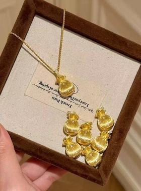 钱袋子项链 O字链