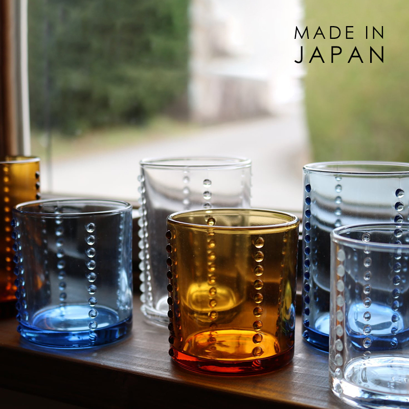 【5折秒杀】日本进口复古玻璃杯简约水杯防滑果汁杯礼盒装酒杯