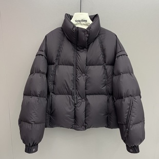 重磅加厚时尚立领羽绒服女短款2025新款小个子面包服冬季保暖外套