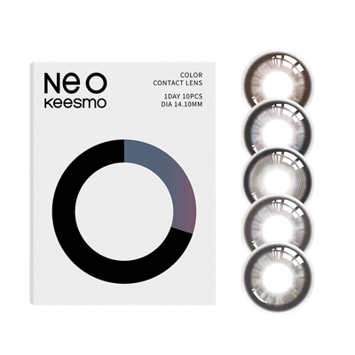 新上市】NEO小黑环2.0小直径30片美瞳日抛彩色隐形眼镜正品授权sk