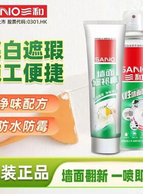 三和墙面修补膏腻子膏内墙裂缝修补钉眼修复防水防霉白色补墙膏