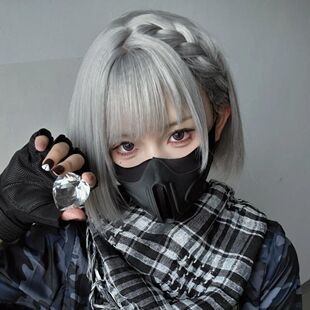 三角洲行动骇爪cos假发玫瑰网仿真头皮自带造型麻花辫麦晓雯假发