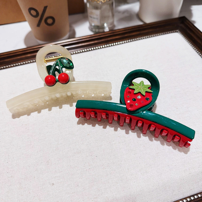 韩国AZNAVOUR醋酸樱桃鲨鱼夹