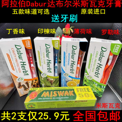 共2支miswak米斯瓦克植物草本