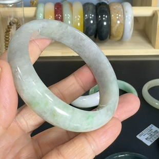 天然翡翠手镯55.3mm