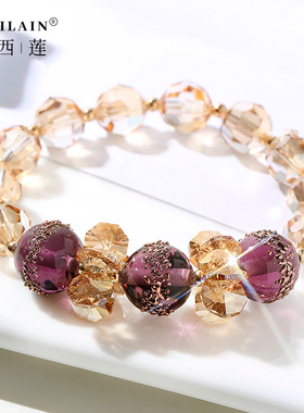 柏西莲女奥地利水晶复古水晶手链