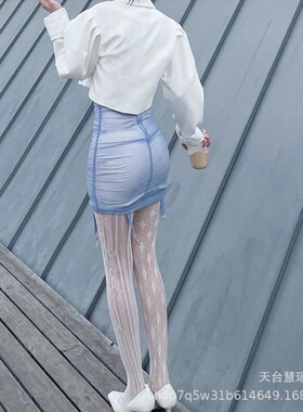 欧美新品批发库洛牌ab款网袜性感暗黑白黑色镂空连裤袜