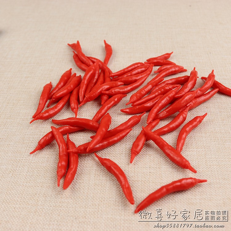 仿真小辣椒模型塑料蔬菜玩具装饰菜品摆件红辣椒尖椒仿真食物教具